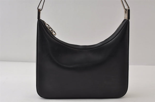 Authentic GUCCI Vintage Shoulder Hand Bag Purse Leather 0013812 Black 9972I