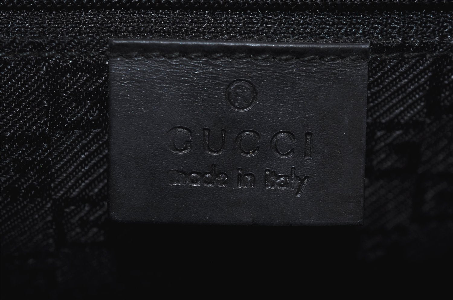 Authentic GUCCI Vintage Shoulder Hand Bag Purse Leather 0013812 Black 9972I