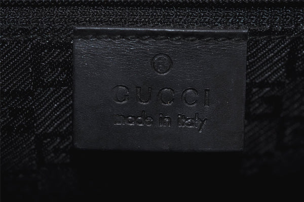 Authentic GUCCI Vintage Shoulder Hand Bag Purse Leather 0013812 Black 9972I