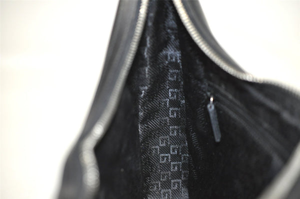 Authentic GUCCI Vintage Shoulder Hand Bag Purse Leather 0013812 Black 9972I