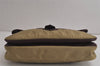 Authentic Christian Dior Clutch Hand Bag Purse Nylon Leather Beige CD 9972J