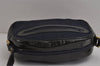 Authentic FENDI Zucca Shoulder Cross Body Bag Purse Canvas Enamel Navy 9973J