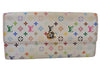 Auth Louis Vuitton Monogram Multicolor Portefeuille Sarah Wallet M93745 LV 9974J