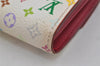 Auth Louis Vuitton Monogram Multicolor Portefeuille Sarah Wallet M93745 LV 9974J