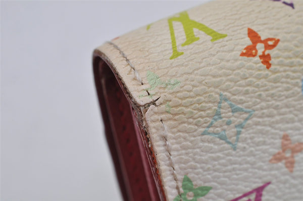 Auth Louis Vuitton Monogram Multicolor Portefeuille Sarah Wallet M93745 LV 9974J