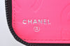 Authentic CHANEL Calf Skin Cambon Line Zippy Organizer Wallet Purse Black 9975I