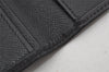 Auth Louis Vuitton Taiga Porte Valeurs Cartes Credit Wallet M30392 Black 9975J