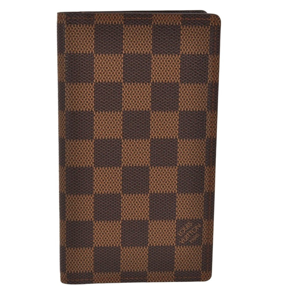 Authentic Louis Vuitton Damier Agenda Poche Notebook Cover R20703 LV 9976J