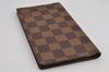 Authentic Louis Vuitton Damier Agenda Poche Notebook Cover R20703 LV 9976J
