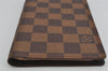 Authentic Louis Vuitton Damier Agenda Poche Notebook Cover R20703 LV 9976J