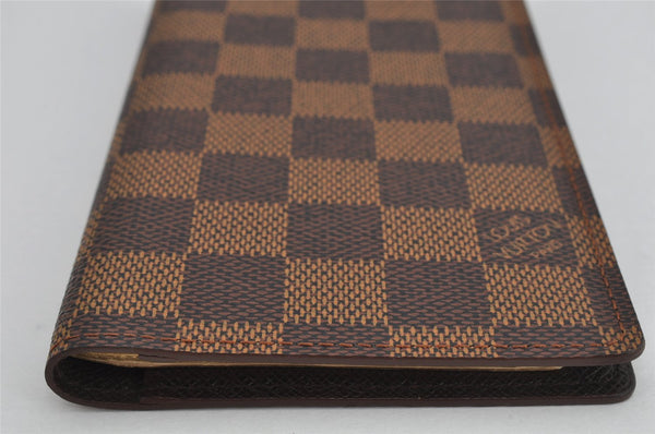 Authentic Louis Vuitton Damier Agenda Poche Notebook Cover R20703 LV 9976J
