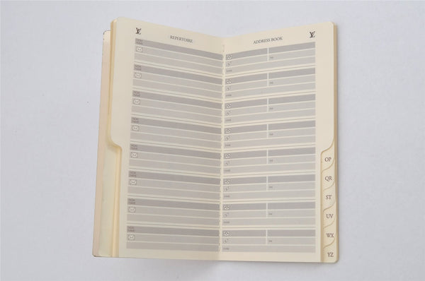 Authentic Louis Vuitton Damier Agenda Poche Notebook Cover R20703 LV 9976J