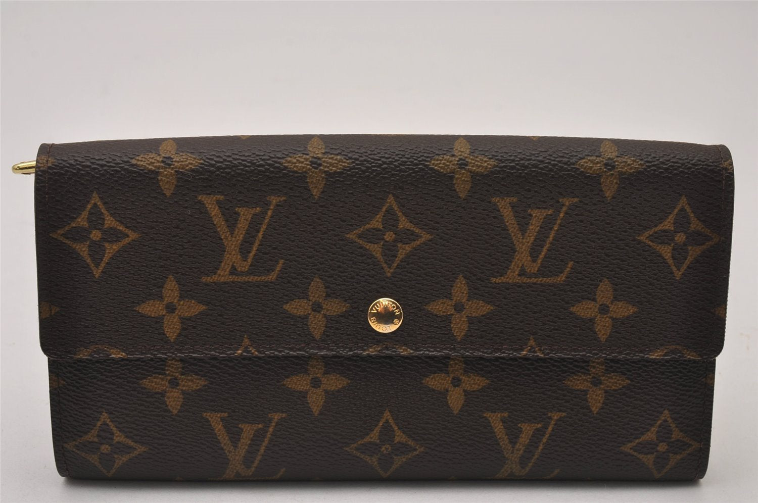 Authentic Louis Vuitton Monogram Portefeuille Sarah Purse Wallet M61734 LV 9978I