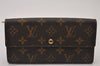 Authentic Louis Vuitton Monogram Portefeuille Sarah Purse Wallet M61734 LV 9978I