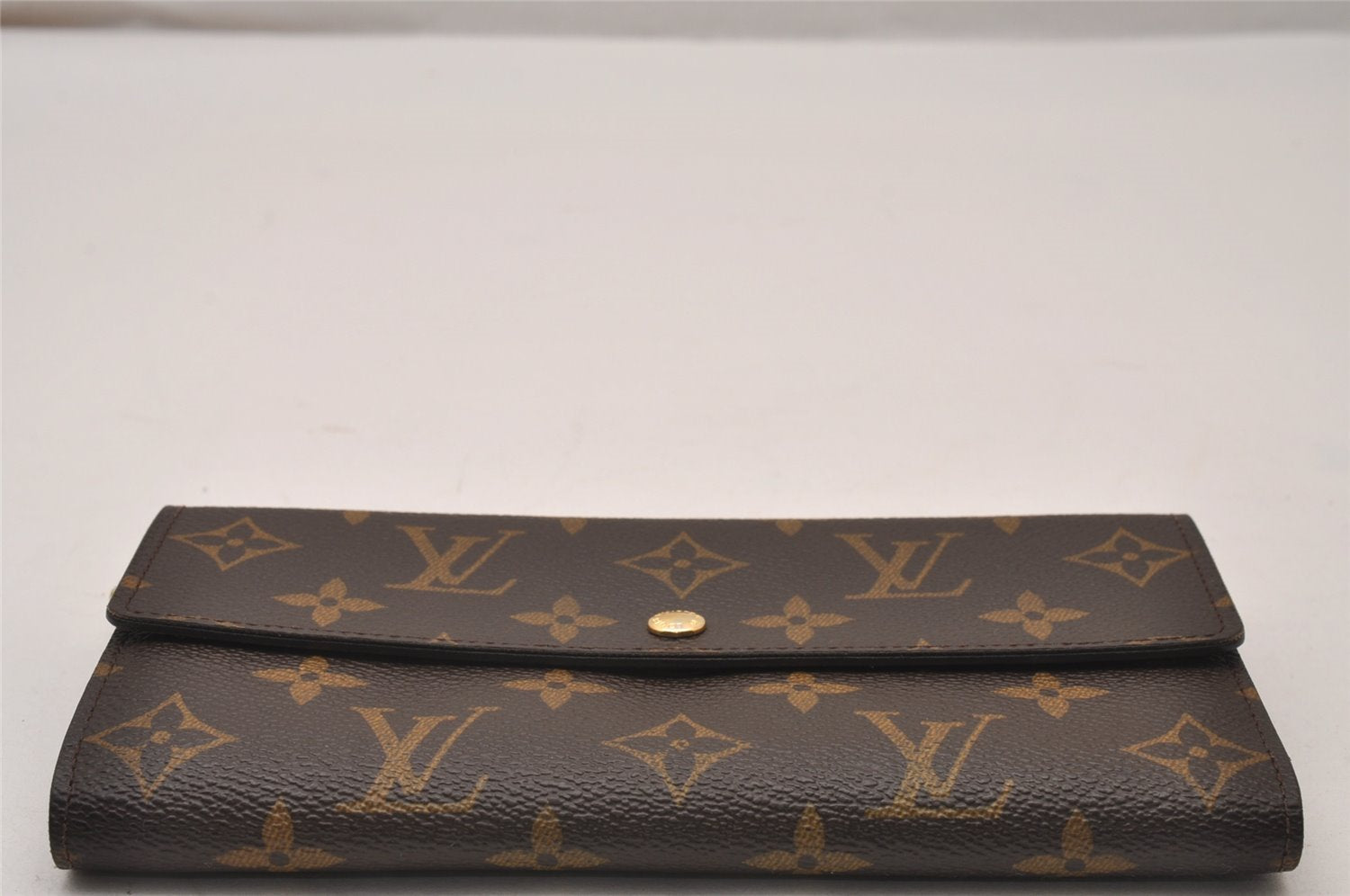 Authentic Louis Vuitton Monogram Portefeuille Sarah Purse Wallet M61734 LV 9978I