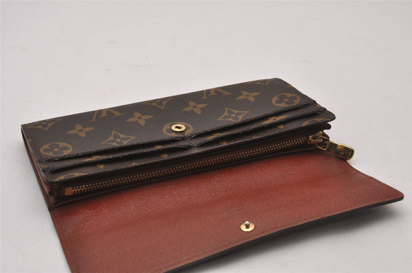 Authentic Louis Vuitton Monogram Portefeuille Sarah Purse Wallet M61734 LV 9978I