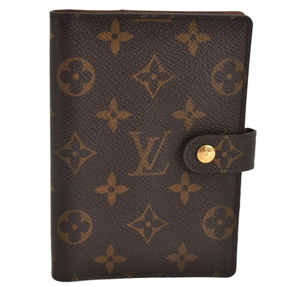 Authentic Louis Vuitton Monogram Agenda PM Notebook Cover R20005 LV 9978J