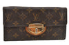 Auth Louis Vuitton Monogram Etoile Portefeuille Sarah Wallet M66556 LV 9979I