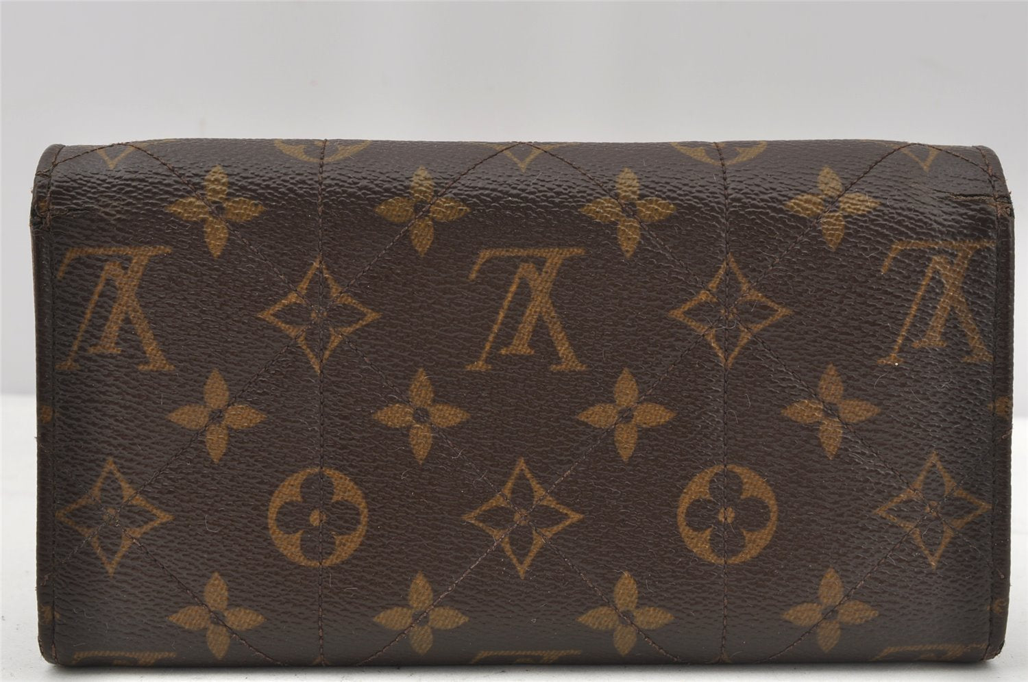 Auth Louis Vuitton Monogram Etoile Portefeuille Sarah Wallet M66556 LV 9979I