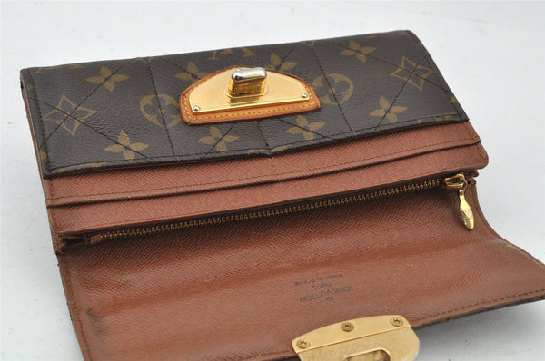 Auth Louis Vuitton Monogram Etoile Portefeuille Sarah Wallet M66556 LV 9979I