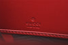 Authentic GUCCI Guccissima Cherry GG Leather Long Wallet Purse 476049 Red 9979J
