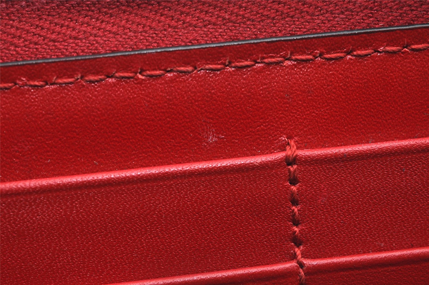 Authentic GUCCI Guccissima Cherry GG Leather Long Wallet Purse 476049 Red 9979J
