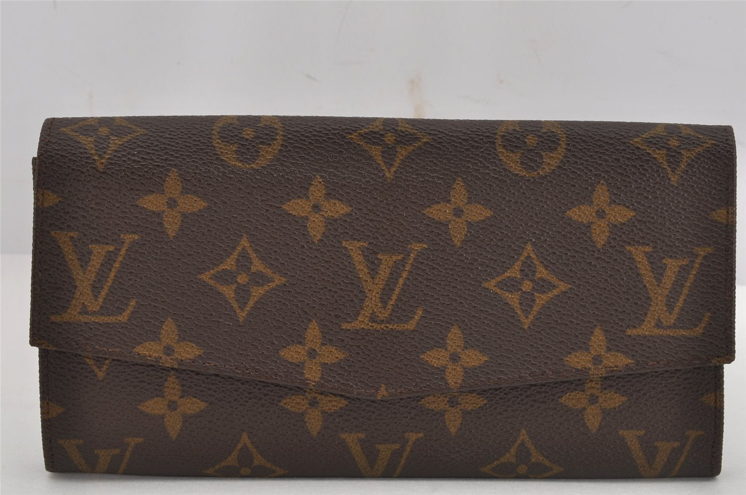 Auth Louis Vuitton Monogram Pochette Porte Monnaie Credit Wallet Old Model 9980J