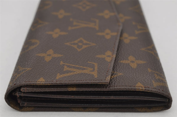 Auth Louis Vuitton Monogram Pochette Porte Monnaie Credit Wallet Old Model 9980J