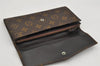 Auth Louis Vuitton Monogram Pochette Porte Monnaie Credit Wallet Old Model 9980J