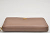 Authentic GUCCI Petite Mormont Long Wallet Purse Leather 456117 Beige 9981J