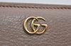 Authentic GUCCI Petite Mormont Long Wallet Purse Leather 456117 Beige 9981J