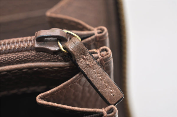 Authentic GUCCI Petite Mormont Long Wallet Purse Leather 456117 Beige 9981J