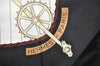 Authentic HERMES Carre 90 Scarf "LES BECANES" Silk Black 9982I