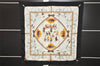 Authentic HERMES Carre 90 Scarf "LES BECANES" Silk Black 9982I