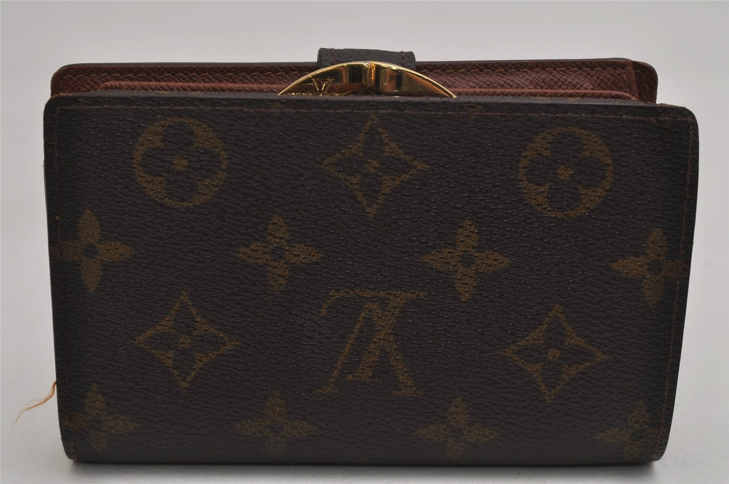 Auth Louis Vuitton Monogram Porte Monnaie Billets Viennois M61663 Wallet 9982J