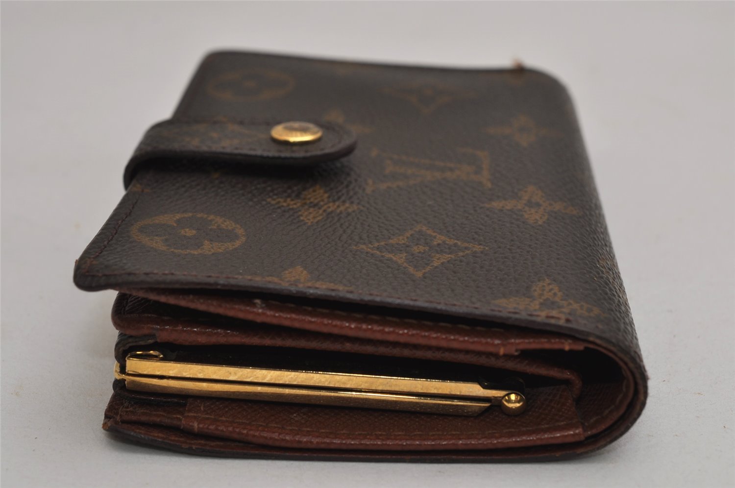 Auth Louis Vuitton Monogram Porte Monnaie Billets Viennois M61663 Wallet 9982J