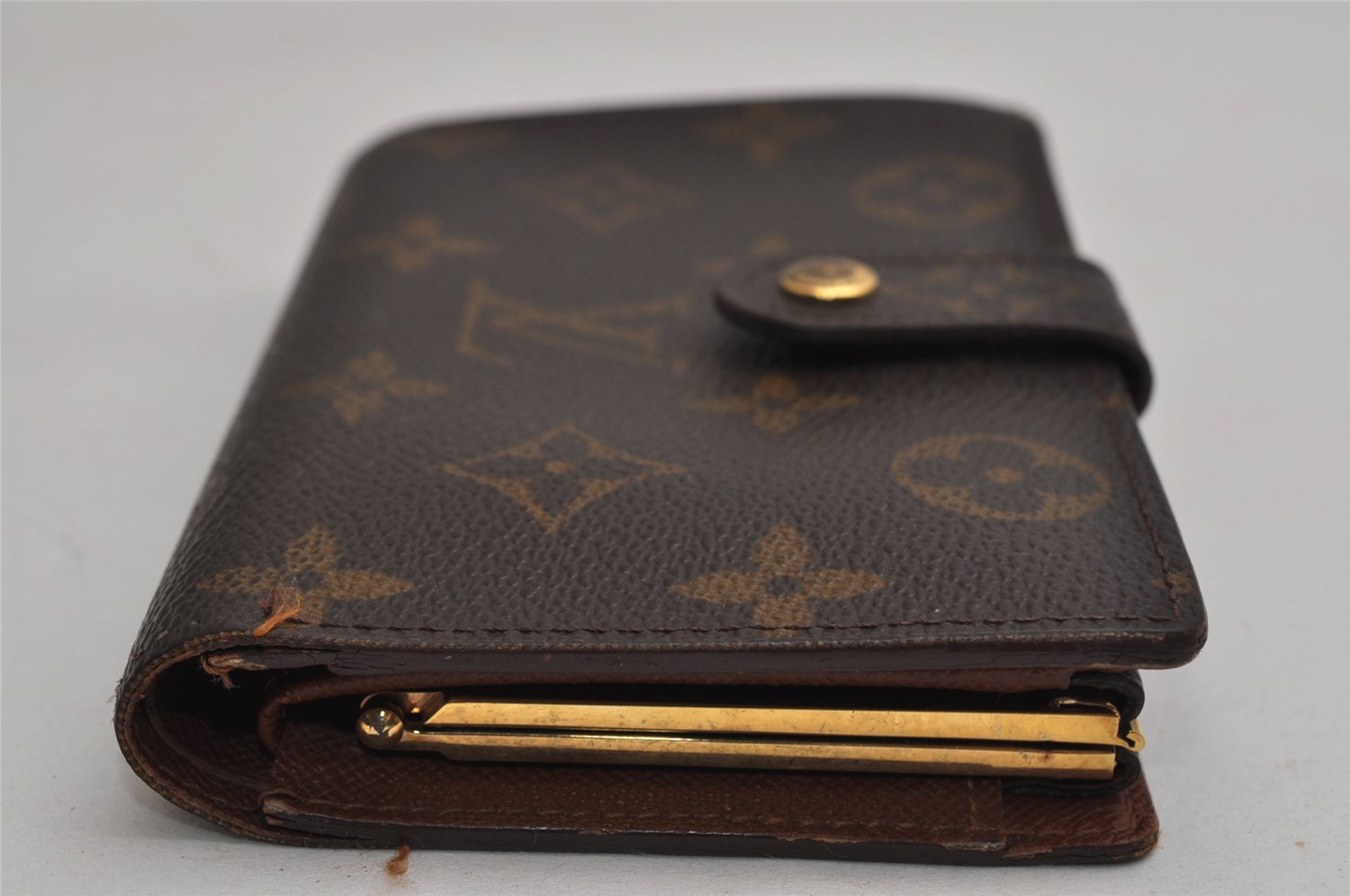 Auth Louis Vuitton Monogram Porte Monnaie Billets Viennois M61663 Wallet 9982J