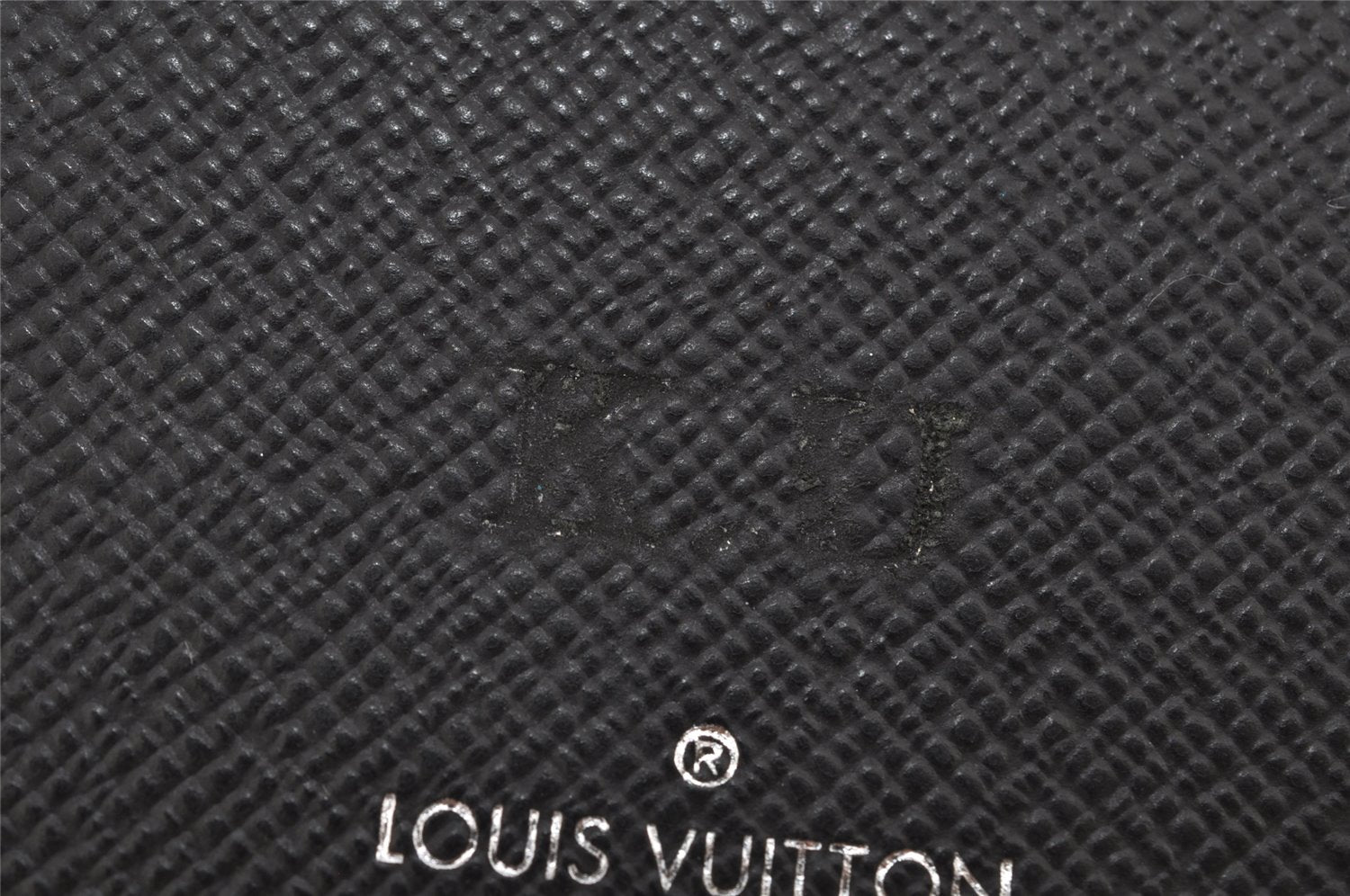 Authentic Louis Vuitton Damier Graphite Portefeuille Brazza N62665 Wallet 9983J