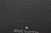 Authentic Louis Vuitton Damier Graphite Portefeuille Brazza N62665 Wallet 9983J