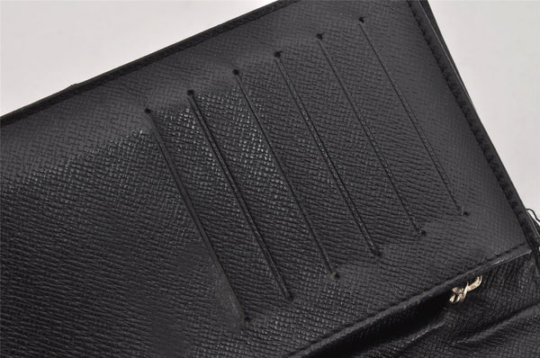 Authentic Louis Vuitton Damier Graphite Portefeuille Brazza N62665 Wallet 9983J