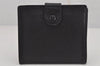 Authentic CHANEL Caviar Skin Vintage CoCo Mark Bifold Wallet Purse Black 9984J