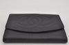 Authentic CHANEL Caviar Skin Vintage CoCo Mark Bifold Wallet Purse Black 9984J