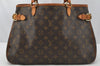 Authentic Louis Vuitton Monogram Batignolles Horizontal Tote Bag M51154 LV 9985I