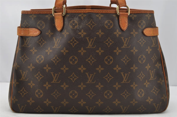 Authentic Louis Vuitton Monogram Batignolles Horizontal Tote Bag M51154 LV 9985I