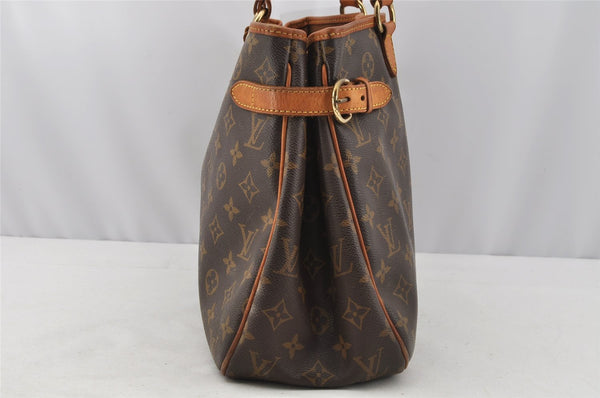 Authentic Louis Vuitton Monogram Batignolles Horizontal Tote Bag M51154 LV 9985I