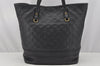 Auth Louis Vuitton Monogram Empreinte Citadine GM Tote Bag Navy M93237 LV 9987I