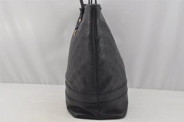 Auth Louis Vuitton Monogram Empreinte Citadine GM Tote Bag Navy M93237 LV 9987I