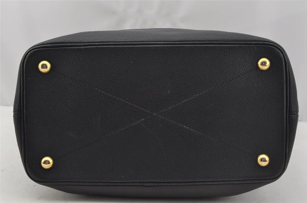 Auth Louis Vuitton Monogram Empreinte Citadine GM Tote Bag Navy M93237 LV 9987I