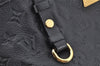 Auth Louis Vuitton Monogram Empreinte Citadine GM Tote Bag Navy M93237 LV 9987I