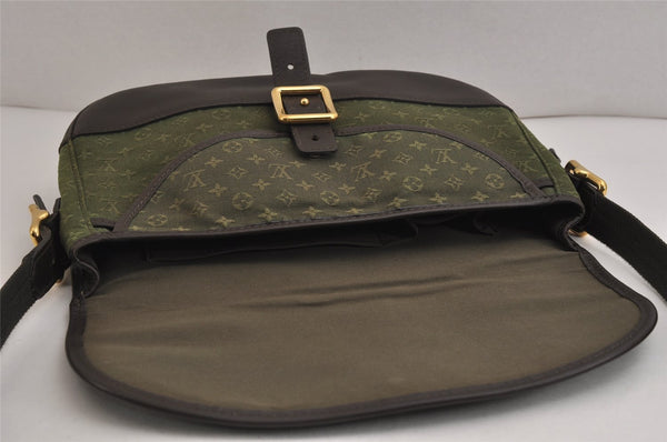 Auth Louis Vuitton Monogram Mini Belanger Shoulder Cross Bag M92673 Green 9987J